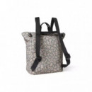 Bolso Mochila Con Cambiador Kaos Beige