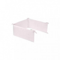 Protector/chichonera de Cuna Osos Bordados Rosa  TOUS