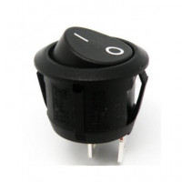 EUROCONNEX Interruptor Redondo Negro 2P On/Off 125V/10A 20mm 3614