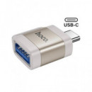 HOCO Adaptador OTG Tipo C/M a Usb A/H UA31C Gris