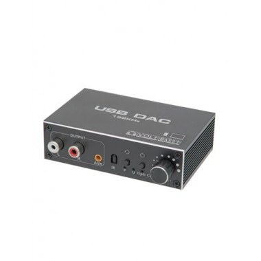 Convertidor Digital Analogico Para Audio Con Jack 3.5/Toslink Con Volumen y Mando AV30