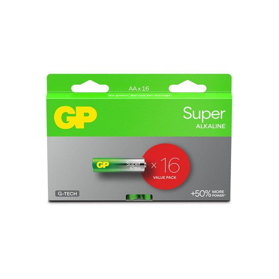 GP Pack 16 Pilas AAA Alkalinas LR03 1.5V