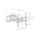 CROMAD Soporte TV LCD Pared 13.-75" Con Doble Brazo CR1175