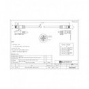 EUROCONNEX Cable Red Cat6A UTP 3Mtrs Negro 0085-3N