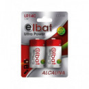 ELBAT Pila Alkalina Pack De 2 LR14C 1.5V Ultra Power