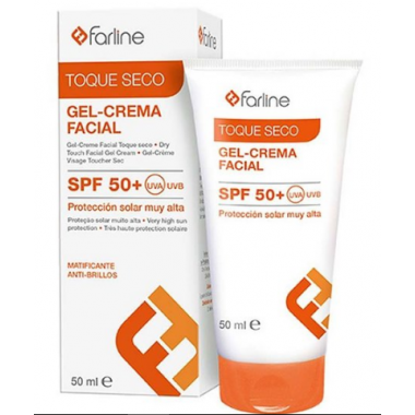 FARLINE GEL CREMA FACIAL TOQUE SECO SPF 50+ TEXT