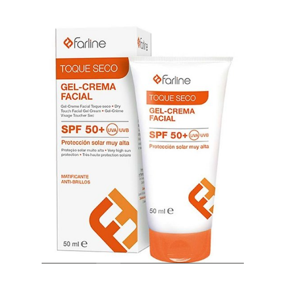 FARLINE GEL CREMA FACIAL TOQUE SECO SPF 50+ TEXT