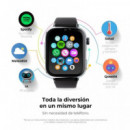 SAVEFAMILY SAVEWATCH PLUS 2 PLATA + CORREA NEGRA
