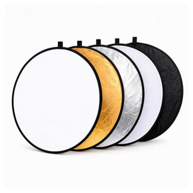 VISICO Reflector circular 5 en 1 110cm plegable fotograf&iacute;a