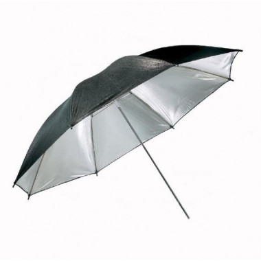 VISICO Paraguas negro plata 110cm alta intensidad