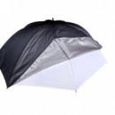 VISICO Paraguas negro plata translúcido 110cm control luz