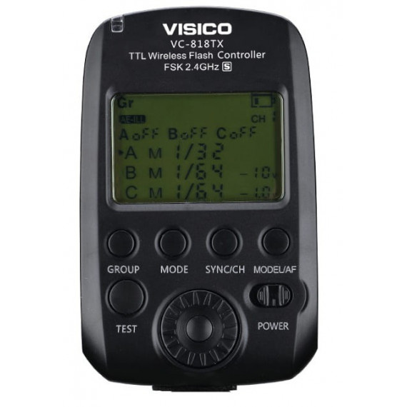 VISICO VC-818TX Transmisor Ttl 2.4GHZ para Canon Flashes VISICO