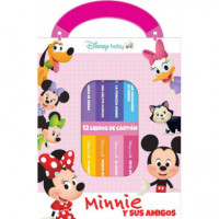 DISNEY BABY: MINNIE Y SUS AMIGOS - MI PRIMERA BIBLIOTECA - 12 LIBROS DE CARTON -
