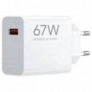 Cargador USB-A 67W Xiaomi 67W Hyper Charge Blanco (BHR07SK)