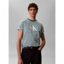 SS 20S STRIPE JERSEY MONOLOGO CN TURBULE