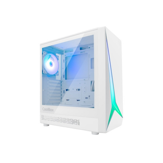 Carcasa COOLBOX Gaming ATX GA450 Start Light Blanca
