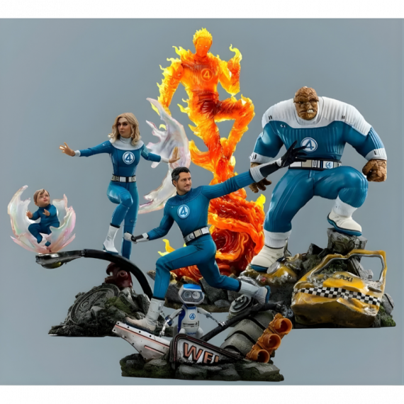 Pack los 4 Fantasticos Marvel 1/10 Art Scale IRON STUDIOS