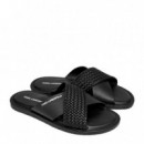 SANDALIA KASTOR IV KROSS STRAP BLACK