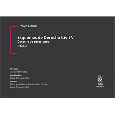 Tomo Xxxviii Esquemas Derecho Civil V: Derecho Sucesiones   2025
