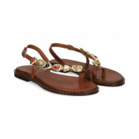 ESCLAVA ABALORIOS LADO MARRON