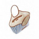 KARL LAGERFELD - k/autograph stripe canvas bag - 349 - B2W46074/349