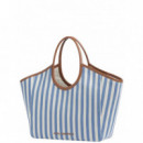 KARL LAGERFELD - k/autograph stripe canvas bag - 349 - B2W46074/349