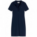 TOMMY HILFIGER - SLIM OPEN NK POLO DRESS SS - C1G - F|WW0WW42567/C1G