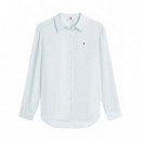 TOMMY HILFIGER - ESS LINEN RELAXED LS SHIRT - CYR - F|WW0WW44679/CYR
