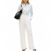 TOMMY HILFIGER - Ess Linen Relaxed Ls Shirt - Cyr - F|WW0WW44679/CYR