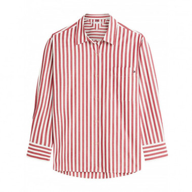 TOMMY HILFIGER - ESS POPLIN EASY FIT SHIRT - 0AA - F|WW0WW45612/0AA