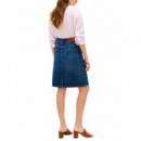 TOMMY HILFIGER - DNM NEW DOREEN KNEE SKIRT RW - 1BJ - F|WW0WW49669/1BJ