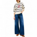 TOMMY HILFIGER - FULL NEEDLE GRAPHIC SWEATER - 0AN - F|WW0WW49768/0AN