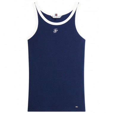 TOMMY HILFIGER - CONTRAST BIND RIB TANK - C1G - F|WW0WW48712/C1G