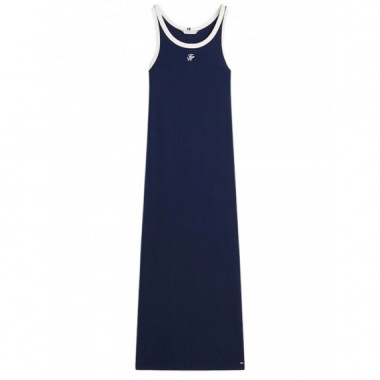 TOMMY HILFIGER - CONTRAST BIND RIB TANK DRS - C1G - F|WW0WW48740/C1G