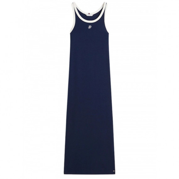 TOMMY HILFIGER - CONTRAST BIND RIB TANK DRS - C1G - F|WW0WW48740/C1G