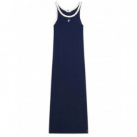 TOMMY HILFIGER - CONTRAST BIND RIB TANK DRS - C1G - F|WW0WW48740/C1G