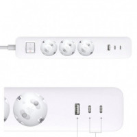 Xiaomi 20W Power Strip - Regleta de Enchufes con USB 20W (BHR07UK)