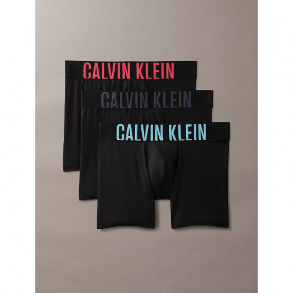 BOXER BRIEF 3PK BLACK W/ OMBRE BLUE LOGO