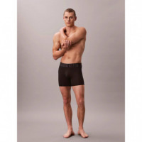 Boxer Brief 3PK Black W/ Ombre Blue Logo  CALVIN KLEIN