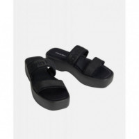 FLATFORM SNDL WEBBING TRIPLE BLACK