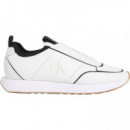 RETRO RUNNR SOCK PATCH LTH BRIGHT WHITE/