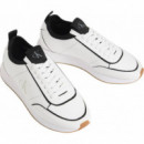 RETRO RUNNR SOCK PATCH LTH BRIGHT WHITE/