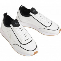 RETRO RUNNR SOCK PATCH LTH BRIGHT WHITE/