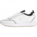 RETRO RUNNR SOCK PATCH LTH BRIGHT WHITE/