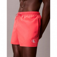 Short Drawstring Waistband Punch Pink  CALVIN KLEIN