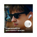 JBL Auricular Bluetooth WAVE BEAM Blanc Con Estuche de Carga ,Control Por Voz,Resistente al Agua 32H