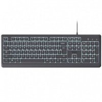Teclado TRUST Primo USB Illuminated Black