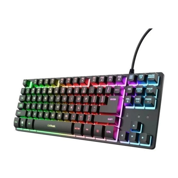 Teclado TRUST Gxt 833 Thado Tkl Gaming USB Rgb Black