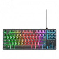 Teclado TRUST Gxt 833 Thado Tkl Gaming USB Rgb Black