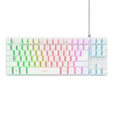Teclado TRUST Gxt 833W Thado Tkl Gaming USB Rgb White